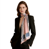 180x90 Rosa Seidenschal N240